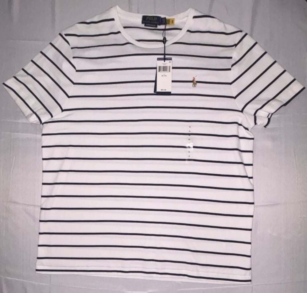 Polo Ralph Lauren Men's Custom Slim Fit Striped Short-Sleeve T-Shirt